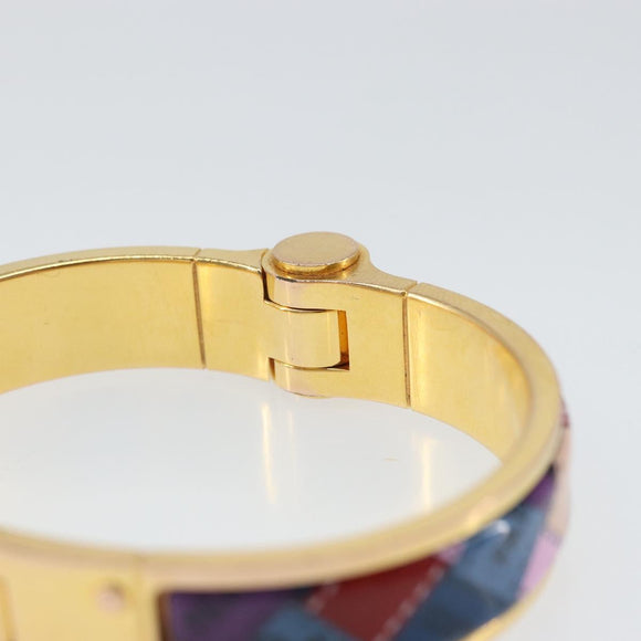 HERMES Charnier PM Bracelet metal Gold Auth ka1738M