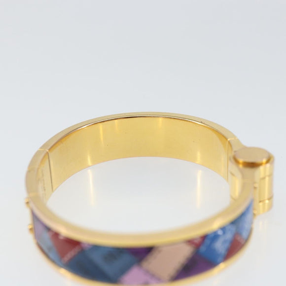 HERMES Charnier PM Bracelet metal Gold Auth ka1738M