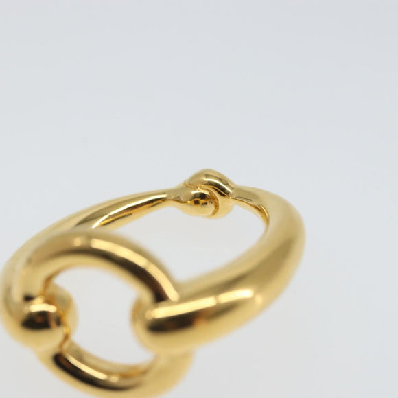 HERMES Scarf Ring metal Gold Auth ka1739M