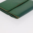 LOUIS VUITTON Hermes Epi Wallet Canvas 2 Set Red Green LV Auth ka174-15