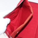 LOUIS VUITTON Hermes Epi Wallet Canvas 2 Set Red Green LV Auth ka174-9