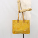 LOUIS VUITTON Monogram Vernis Columbus Tote Bag Gris M91028 LV Auth ka1744-25