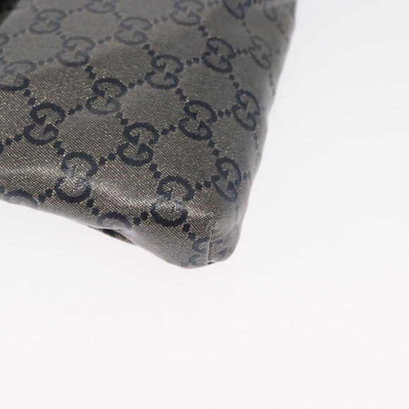 GUCCI GG Crystal Heuptas Gecoat Canvas Zwart Goud 28566 Auth ka1745
