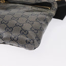 GUCCI GG Crystal Heuptas Gecoat Canvas Zwart Goud 28566 Auth ka1745-15