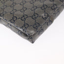GUCCI GG Crystal Heuptas Gecoat Canvas Zwart Goud 28566 Auth ka1745-16