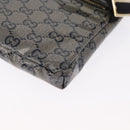GUCCI GG Crystal Heuptas Gecoat Canvas Zwart Goud 28566 Auth ka1745-10