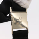 GUCCI GG Crystal Heuptas Gecoat Canvas Zwart Goud 28566 Auth ka1745-11