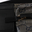 GUCCI GG Crystal Heuptas Gecoat Canvas Zwart Goud 28566 Auth ka1745-19