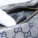 GUCCI GG Crystal Heuptas Gecoat Canvas Zwart Goud 28566 Auth ka1745-26