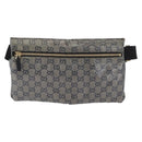 GUCCI GG Crystal Heuptas Gecoat Canvas Zwart Goud 28566 Auth ka1745-2