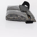 GUCCI GG Crystal Heuptas Gecoat Canvas Zwart Goud 28566 Auth ka1745-4