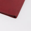 HERMES Bean Wallet Leather Red Auth ka175-15