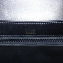 CELINE Horse Carriage Shoulder Bag Leather Black Gold Auth ka1751-18