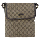 GUCCI GG Supreme Shoulder Bag PVC Leather Beige Gold 223666 Auth ka1755-13