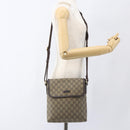 GUCCI GG Supreme Shoulder Bag PVC Leather Beige Gold 223666 Auth ka1755-22