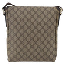 GUCCI GG Supreme Shoulder Bag PVC Leather Beige Gold 223666 Auth ka1755-2