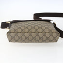 GUCCI GG Supreme Shoulder Bag PVC Leather Beige Gold 223666 Auth ka1755-5