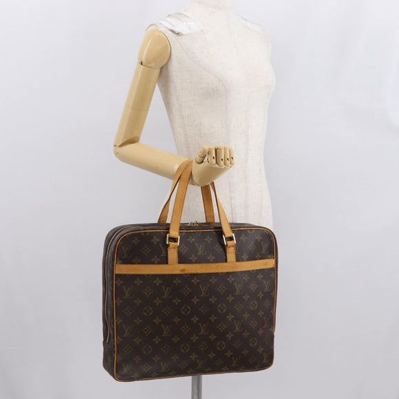LOUIS VUITTON Monogram Porte Documents Pegas Hand Bag M53343 LV Auth ka1757