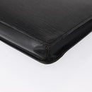 LOUIS VUITTON Epi Porte Documents Senateur Briefcase Black M54452 LV Auth ka1760-16
