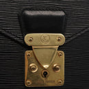LOUIS VUITTON Epi Porte Documents Senateur Briefcase Black M54452 LV Auth ka1760-8