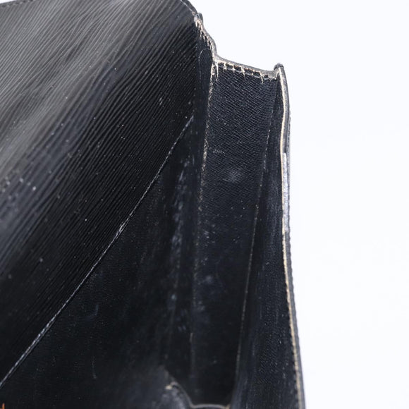 LOUIS VUITTON Epi Porte Documents Senateur Briefcase Black M54452 LV Auth ka1760