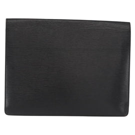 LOUIS VUITTON Epi Porte Documents Senateur Briefcase Black M54452 LV Auth ka1760 - 0