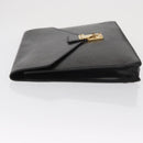 LOUIS VUITTON Epi Porte Documents Senateur Briefcase Black M54452 LV Auth ka1760-4