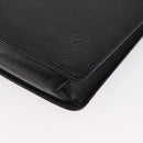 LOUIS VUITTON Epi Porte Documents Senateur Briefcase Black M54452 LV Auth ka1760-14