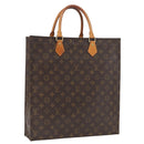 LOUIS VUITTON Monogram Sac Plat Hand Bag M51140 LV Auth ka1761-1