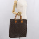 LOUIS VUITTON Monogram Sac Plat Hand Bag M51140 LV Auth ka1761-21