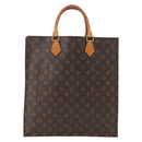 LOUIS VUITTON Monogram Sac Plat Hand Bag M51140 LV Auth ka1761-2