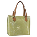 LOUIS VUITTON Monogram Vernis Houston Hand Bag Gris M91053 LV Auth ka1765-1