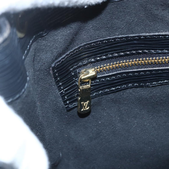 LOUIS VUITTON Epi Petit Noe Umhängetasche Schwarz M44102 LV Auth ka1772A