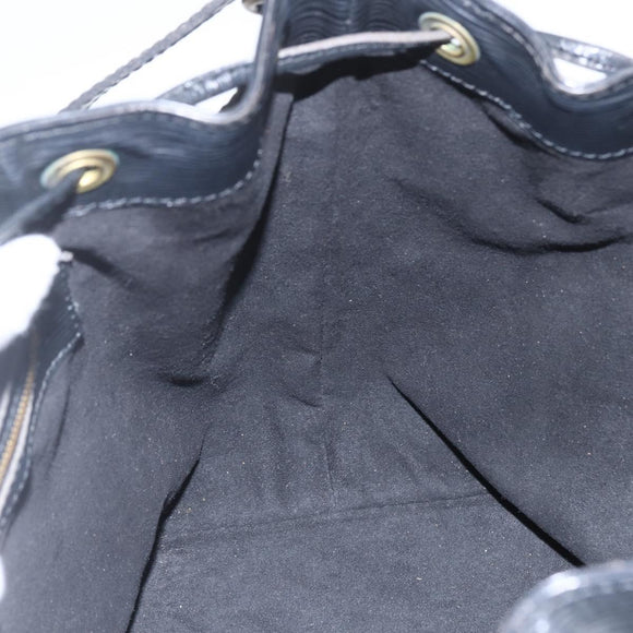 LOUIS VUITTON Epi Petit Noe Umhängetasche Schwarz M44102 LV Auth ka1772A