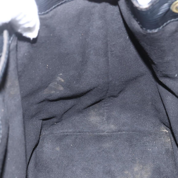 LOUIS VUITTON Epi Petit Noe Umhängetasche Schwarz M44102 LV Auth ka1772A