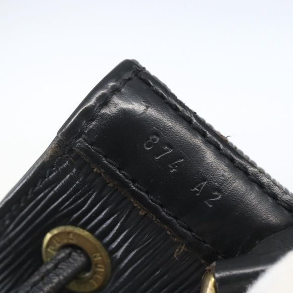LOUIS VUITTON Epi Petit Noe Umhängetasche Schwarz M44102 LV Auth ka1772A
