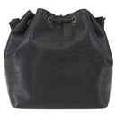 LOUIS VUITTON Epi Petit Noe Umhängetasche Schwarz M44102 LV Auth ka1772A-2