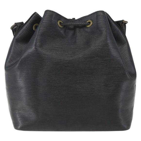 LOUIS VUITTON Epi Petit Noe Umhängetasche Schwarz M44102 LV Auth ka1772A