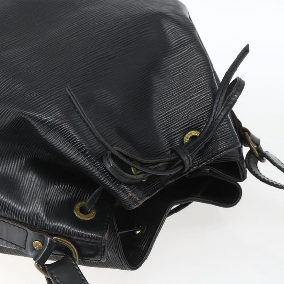 LOUIS VUITTON Epi Petit Noe Umhängetasche Schwarz M44102 LV Auth ka1772A