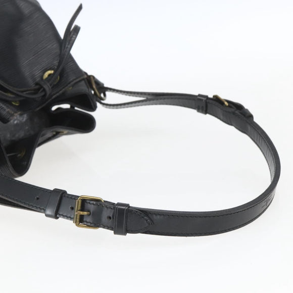LOUIS VUITTON Epi Petit Noe Umhängetasche Schwarz M44102 LV Auth ka1772A
