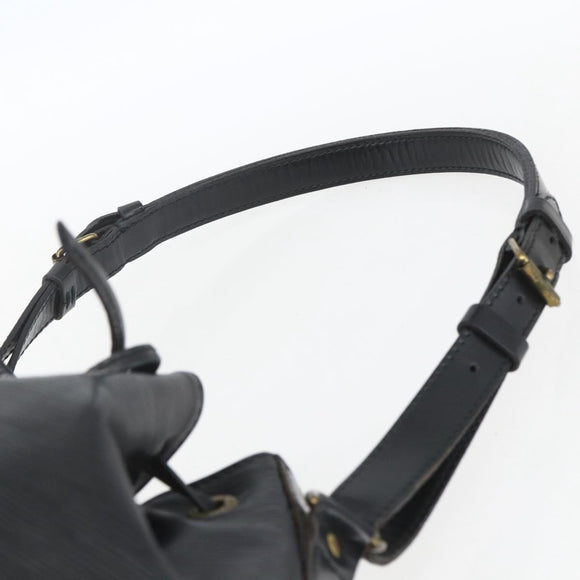 LOUIS VUITTON Epi Petit Noe Umhängetasche Schwarz M44102 LV Auth ka1772A