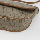Christian Dior Honeycomb Canvas Shoulder Bag Beige Gold Auth ka1775-10