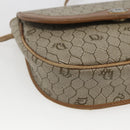 Christian Dior Honeycomb Canvas Shoulder Bag Beige Gold Auth ka1775-11