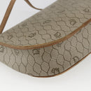 Christian Dior Honeycomb Canvas Shoulder Bag Beige Gold Auth ka1775-13