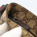 GUCCI GG Canvas Web Sherry Line Shoulder Bag Beige Red Green 189749 Auth ka1776-14