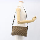 GUCCI GG Canvas Web Sherry Line Shoulder Bag Beige Red Green 189749 Auth ka1776-22