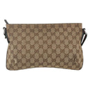 GUCCI GG Canvas Web Sherry Line Shoulder Bag Beige Red Green 189749 Auth ka1776-3