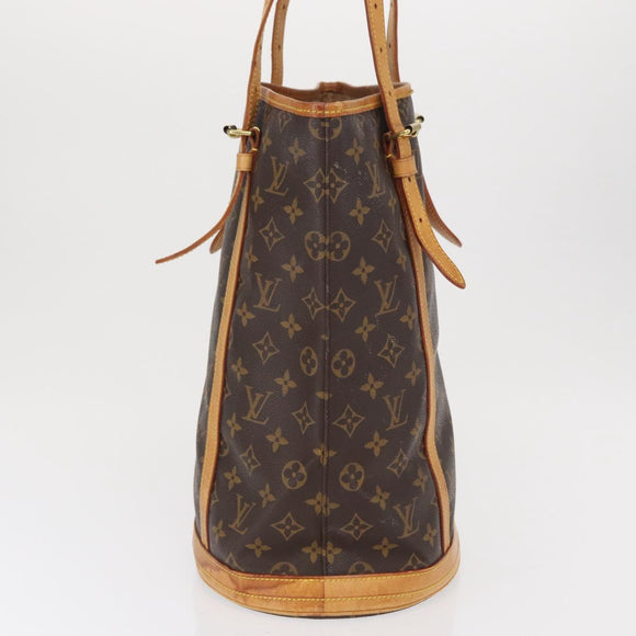 LOUIS VUITTON Monogram Bucket GM Shoulder Bag M42236 LV Auth ka1778