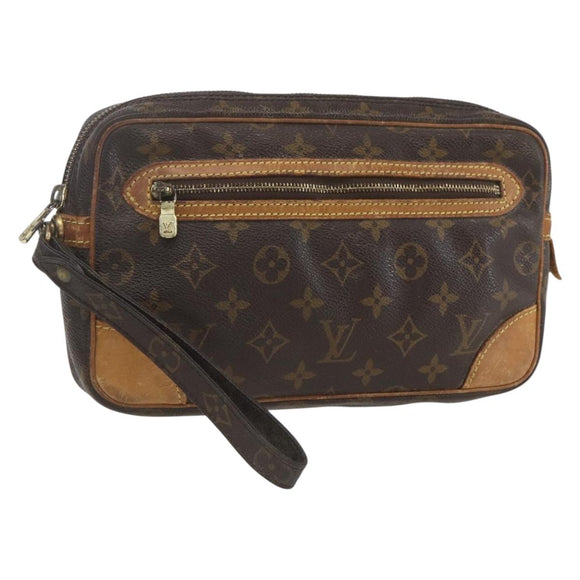 LOUIS VUITTON Monogram Marly Dragonne GM Clutch Bag M51825 LV Auth ka1784