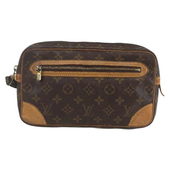 LOUIS VUITTON Monogram Marly Dragonne GM Clutch Bag M51825 LV Auth ka1784